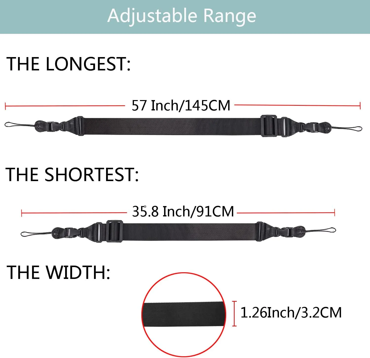 3 Pack Adjustable Shoulder Strap:Comfortable for iPad Strap Nylon Neck Lanyard for iPad/Samsung Tablet Case,Camera Binocular Crossbody Laptop Luggage Bag