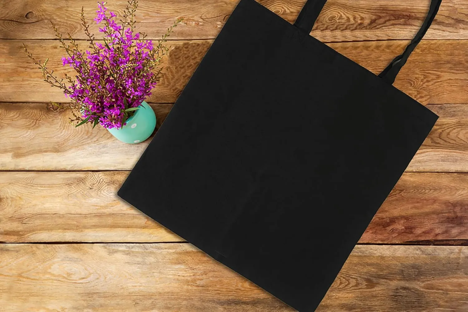 6 & 12 Pack Tote Bags - Reusable Shopping Bags for Women - 15 x 16
