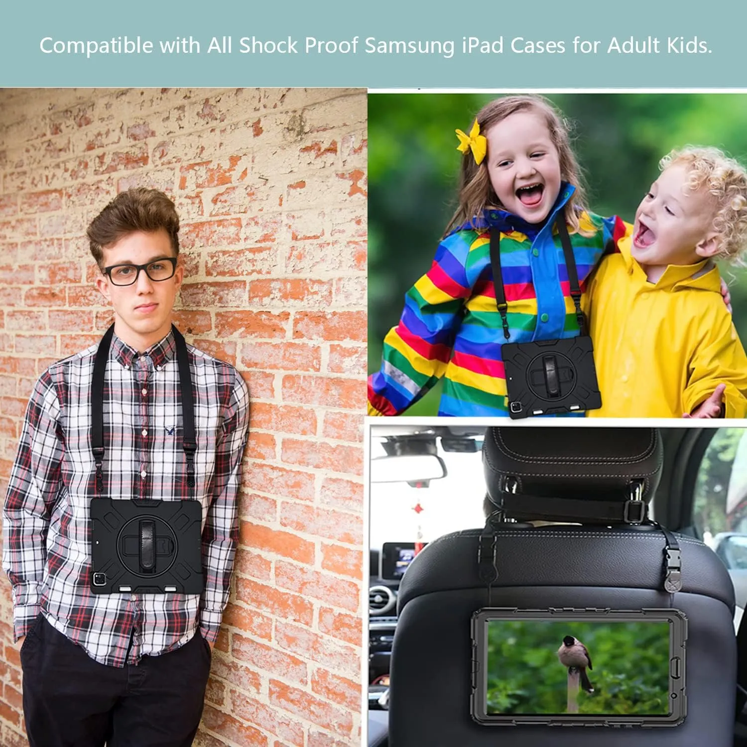 Adjustable Shoulder Strap:Comfortable for iPad Strap Nylon Neck Lanyard for iPad/Samsung Tablet Case,Camera Binocular Crossbody Laptop Luggage Bag