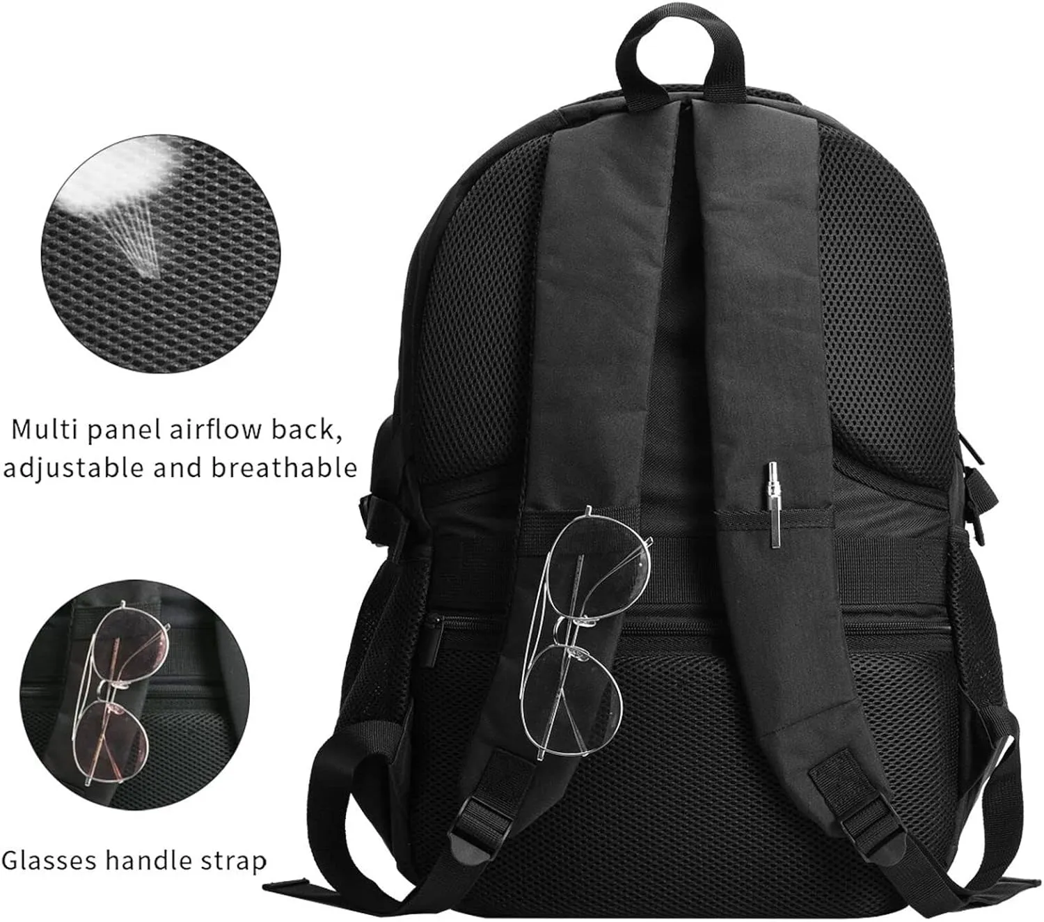American Flag Travel Backpack Laptop Backpacks Business Rucksack Outdoor Daypack Large Sport Bag with Luggage Strap USB Charging Port for Hiking Working