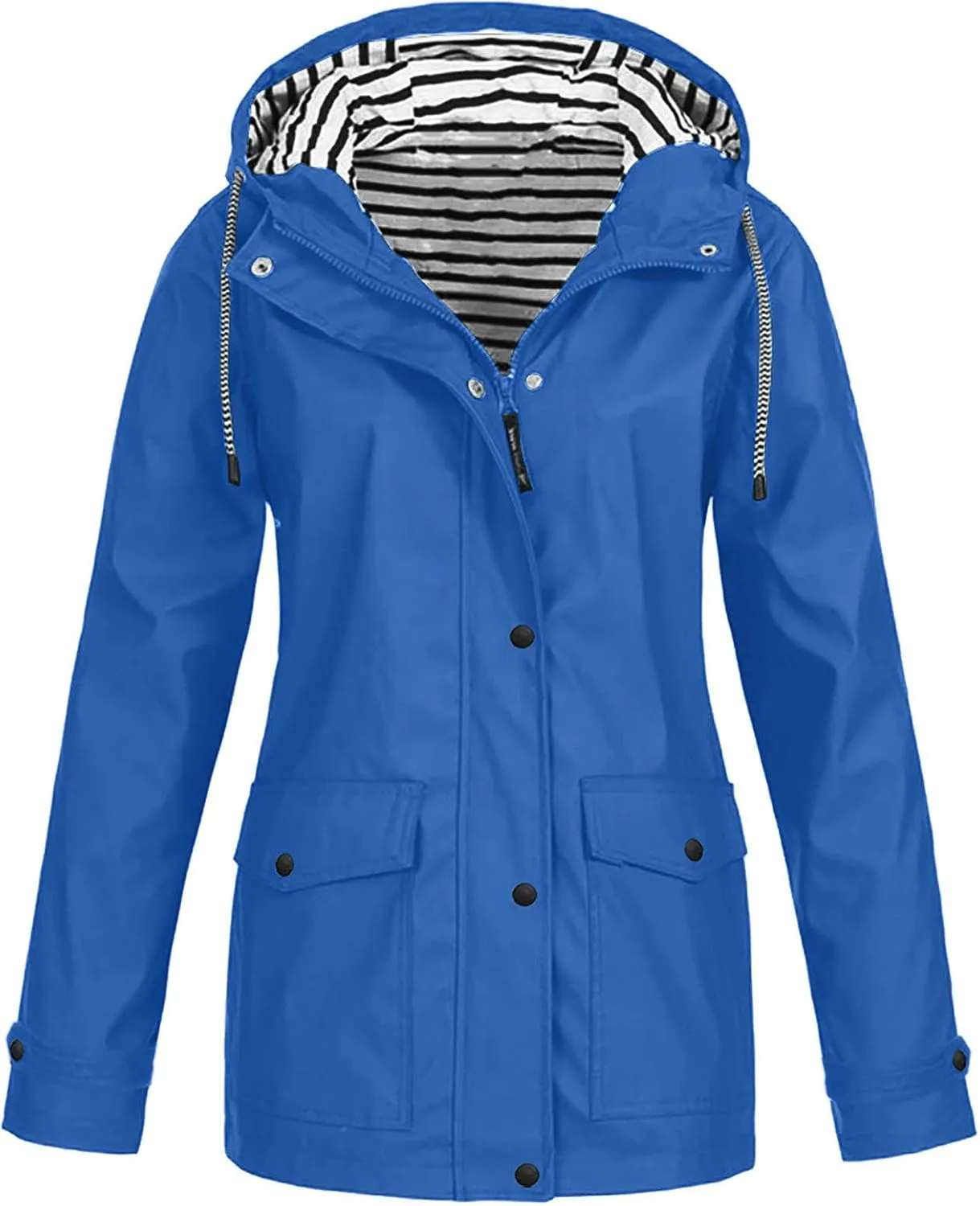 Aniywn Rain Jackets for Women Waterproof Rain Jacket Lightweight Outdoor Windbreaker Rain Coat Shell for Hiking, Travel