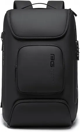 Anti-theft Backpack Business Laptop Handbag Travel Large Daypacks fits 15.6 Inch Laptop with USB Charging Port Computer Bag Bookbag for Women Men Waterproof Rucksack Black