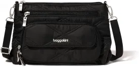 Baggallini Original Everyday 11x 7.5 Crossbody Bags for Women RFID Protected Lightweight Nylon Zippered Travel Purse