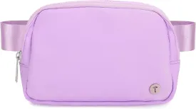Belt Bag For Women Girls Kids Fanny Pack Crossbody Bag Fashionable Waist Packs With Adjustable Strap Waterproof For Travel Walking Running Hiking Purple Lavender