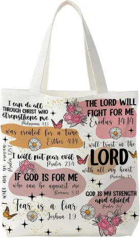 Bible Bags for Women, Christian Tote Bag, Gifts for Christian Women