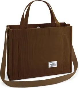 BINSUNS Corduroy Tote Bag for Women Small Satchel Bag Mini Tote Bag Aesthetic Crossbody Handbag - School Work Travel Shopping