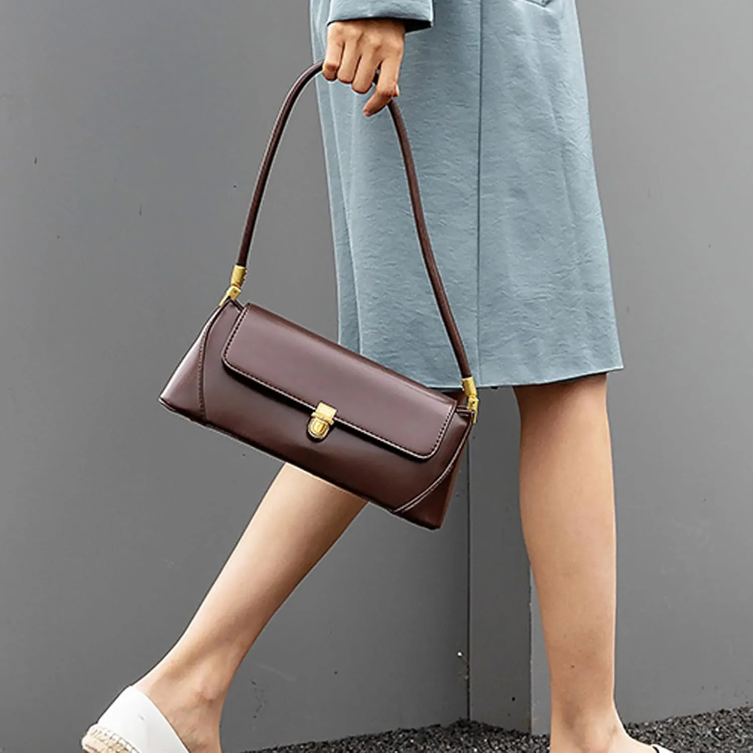 Brown Purses for Women Black Shoulder Purse Vintage Bags Trendy Women's Red Small Tote Handbags