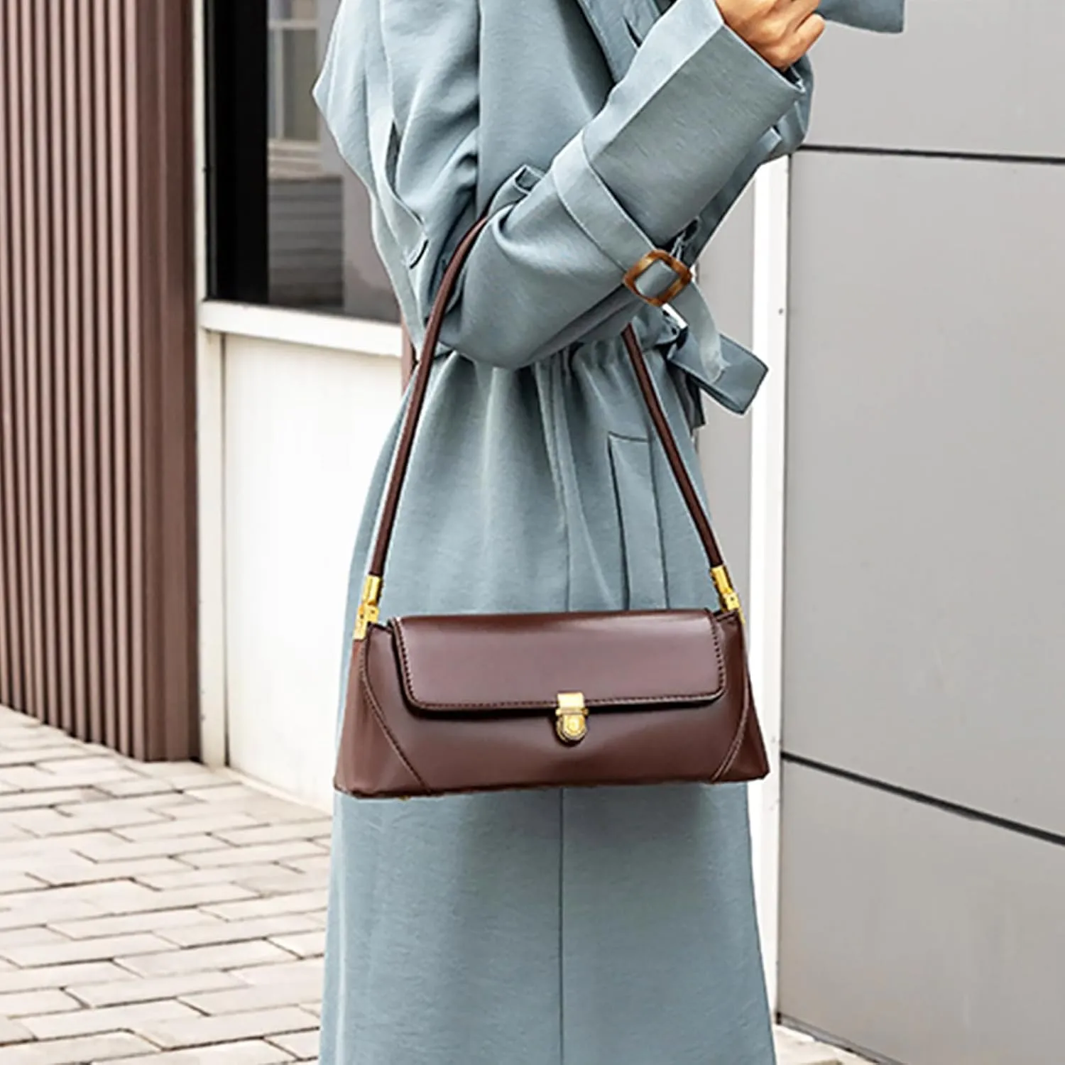 Brown Purses for Women Black Shoulder Purse Vintage Bags Trendy Women's Red Small Tote Handbags