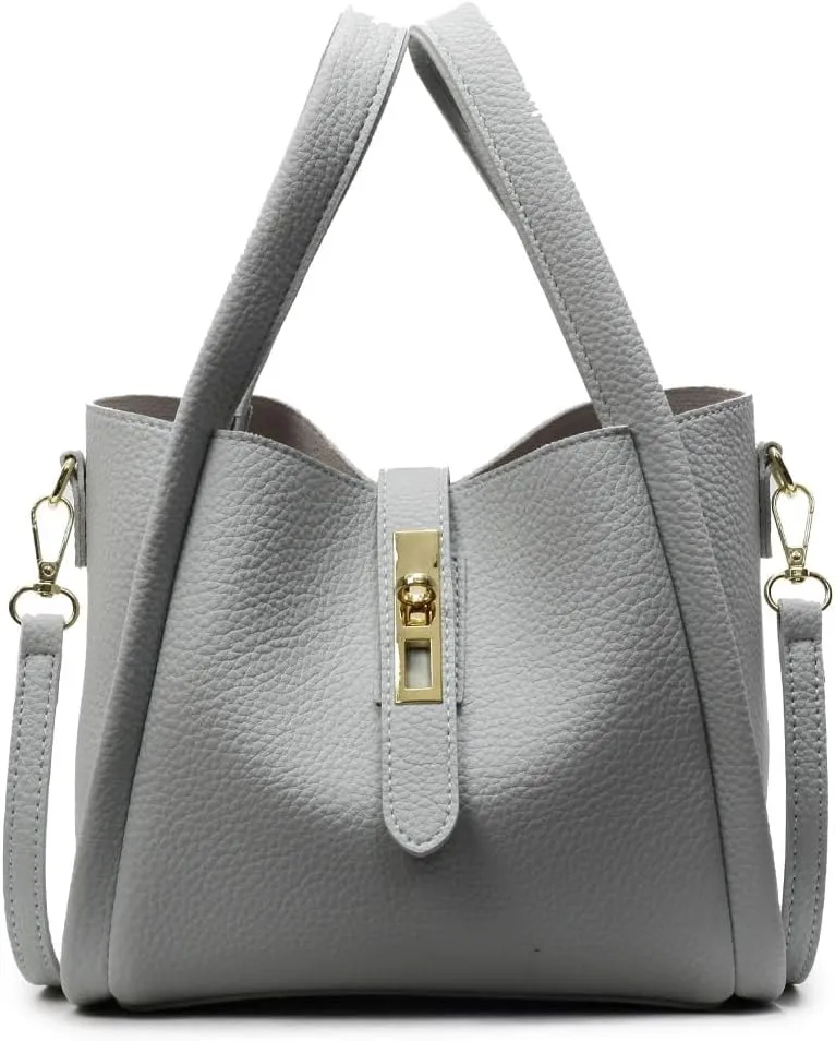 Bucket Bags for Women Vegan Leather Tote Bag Small Handbag Top Handle Bag Trendy Stachel Bag Crossbody Purse