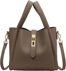 Bucket Bags for Women Vegan Leather Tote Bag Small Handbag Top Handle Bag Trendy Stachel Bag Crossbody Purse