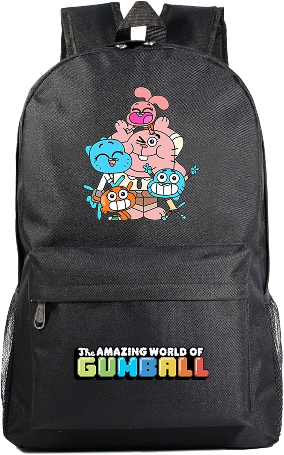 Cartoon Graphic Casual Backpack-Novelty Canvas Bookbag Lightweight Travel Daypack for Unisex