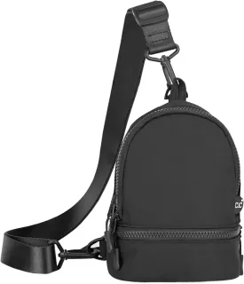 C.C Belt Bag for Women Sling Bag Crossbody Bags with Adjustable Strap for Women (Backpack - Black)
