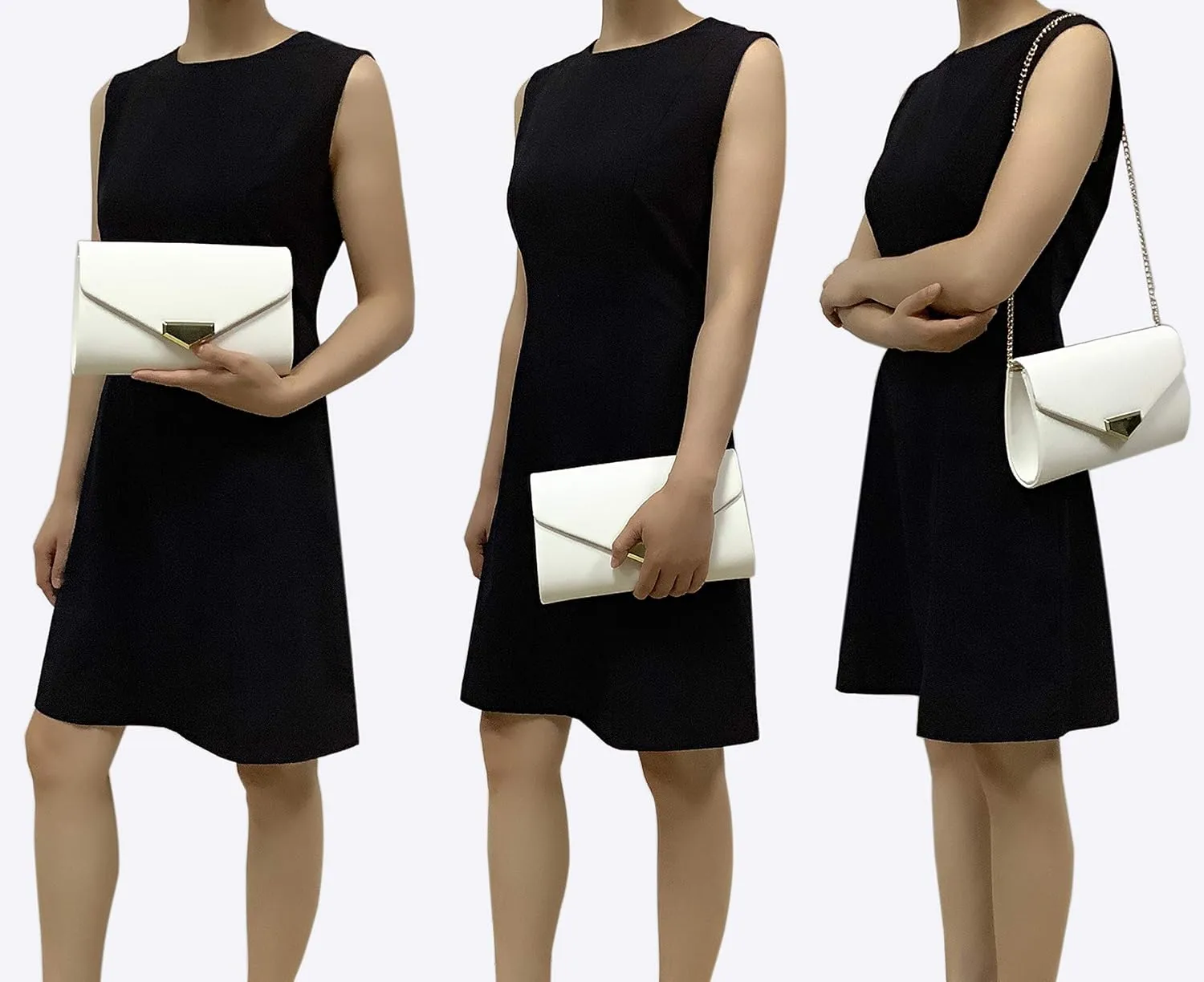 CHARMING TAILOR PU Clutch Purse for Women Evening Bag Chic Clutch Handbag for Special-occasion