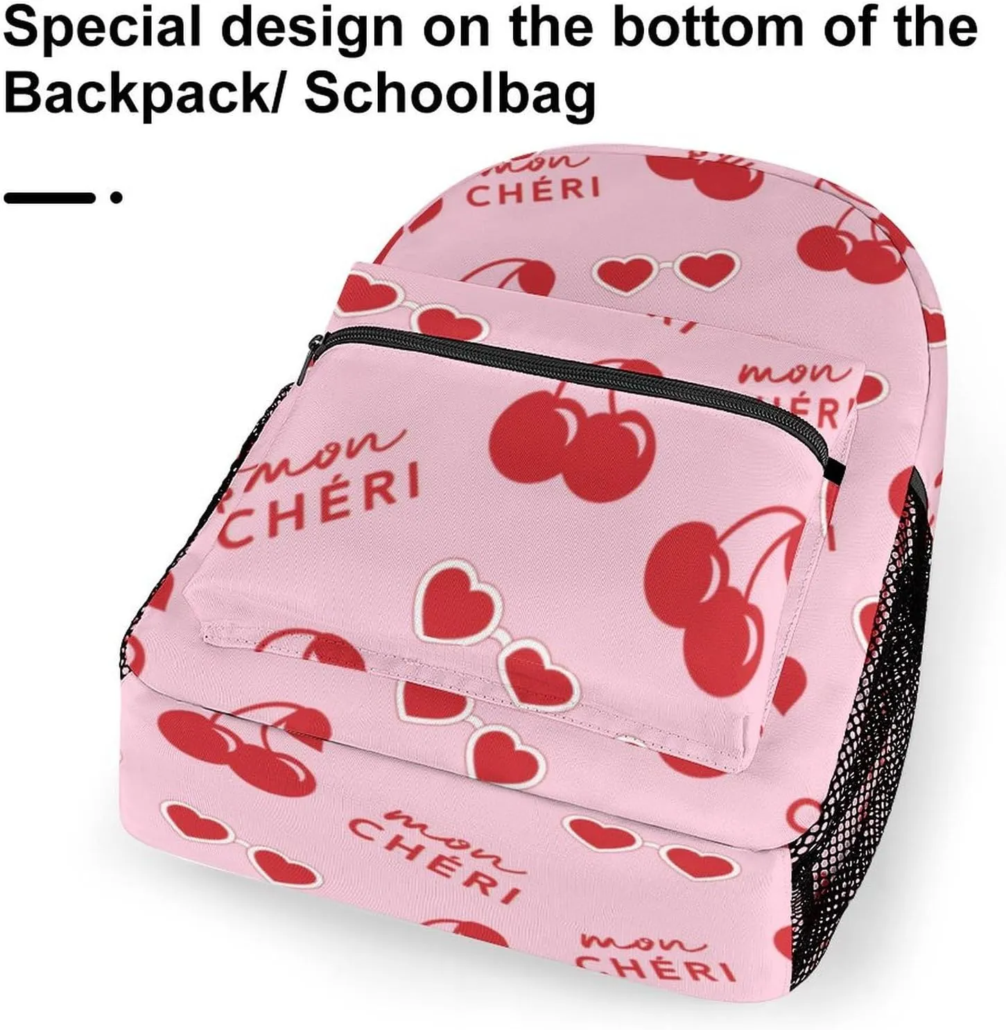 Cherry Backpack Casual Travel Daily Work Camping School Bag with Multiple Pockets