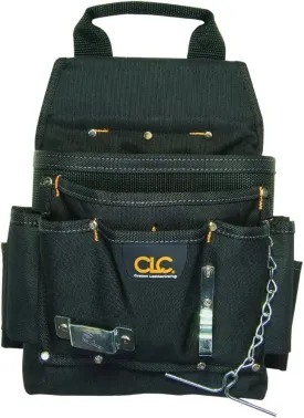 CLC Custom Leathercraft 5505 Professional Electrician's Tool Pouch, Ballistic Poly, 12Pocket , Black