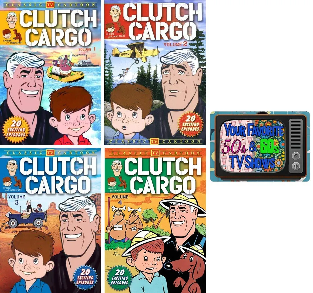 Clutch Cargo: Classic 1960s TV Series Cartoon Complete 80 Episodes DVD Collection with Bonus Art Card