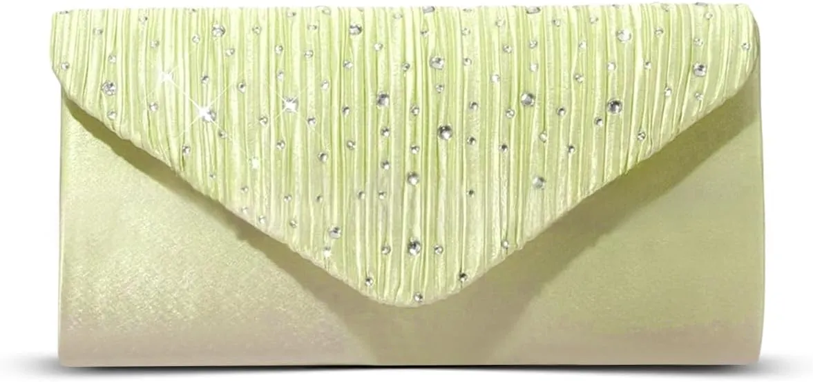Clutch Purses for Women Formal Sparkling Rhinestones Envelope Evening Handbags for Wedding Party Cocktail Prom Ball