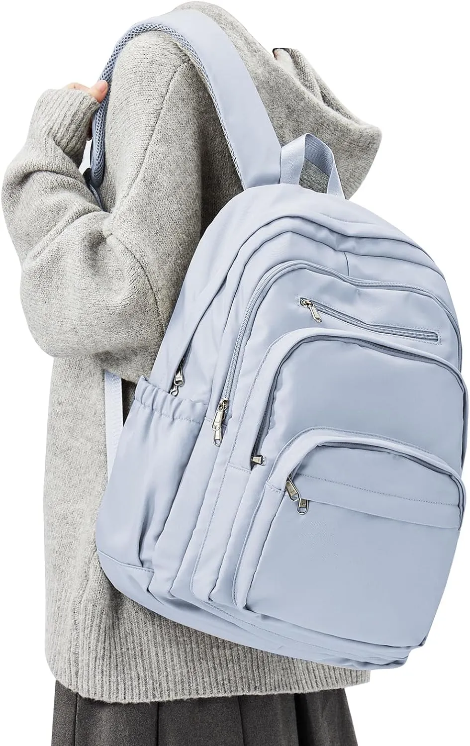 College Backpack For Women Men,Lightweight High School Bag,Backpack With Lots Of Pockets,Cute Bookbag For Teens Boys Girls,Casual Daypack Backpack For School(Blue)