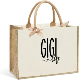 Crap Bag Healthy Boss Best ball mom Nana Auntie Mimi Granny Mamaw Mama Gifts Burlap reusable grocery bags for Women