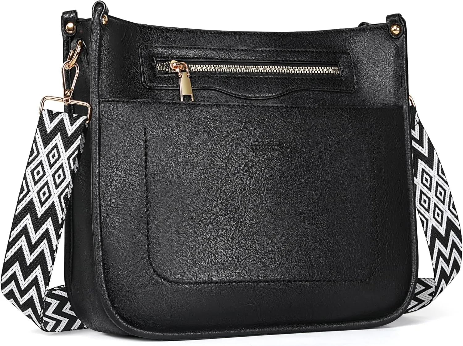 Crossbody Bags for Women 7-Pockets Purses for Women Vegan Leather Hobo Bag Shoulder Bag Handbags with Ajustable Strap
