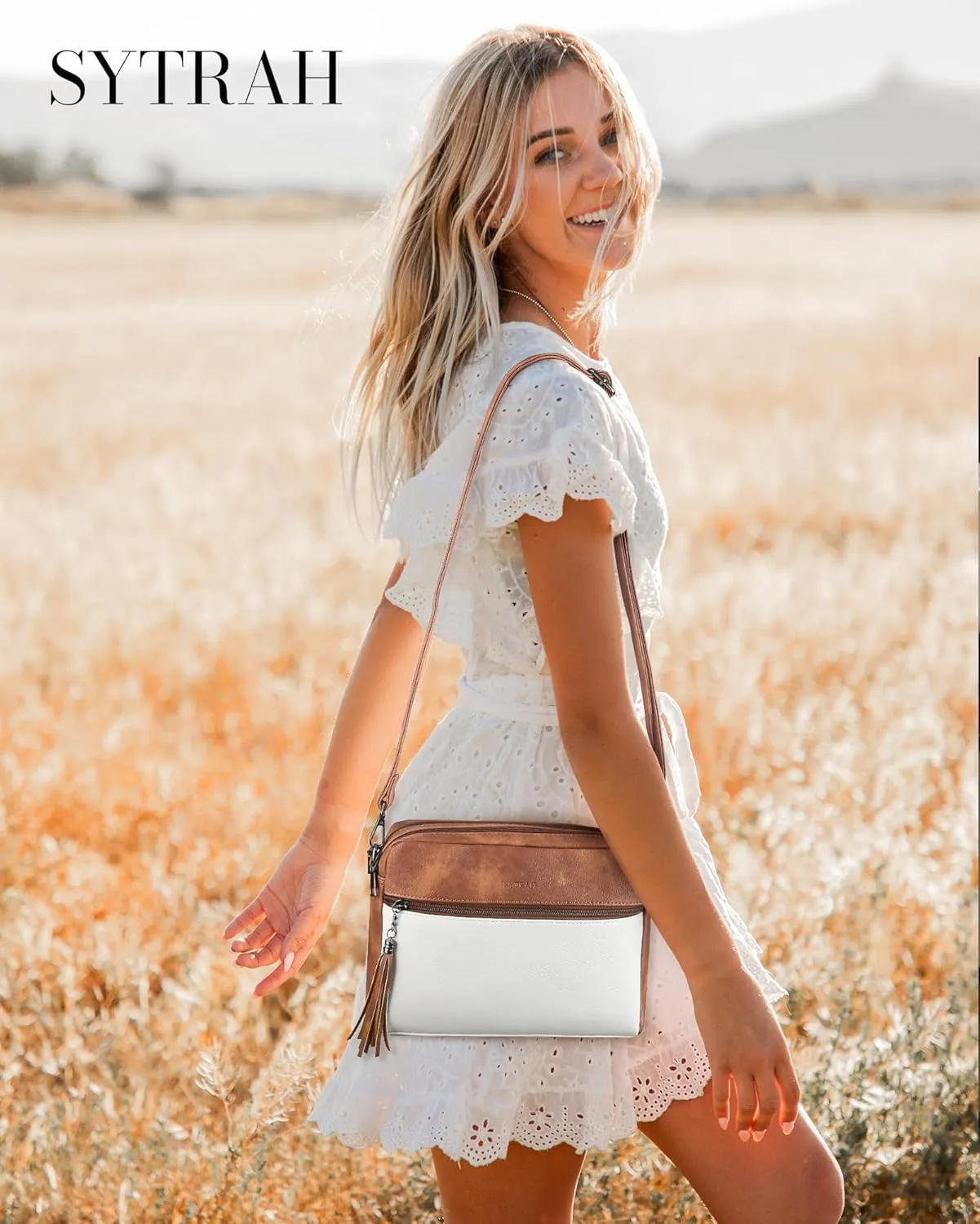 Crossbody Bags for Women, Crossbody Purse Soft Leather Purses for Women Shoulder Handbags with Tassel