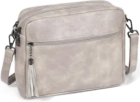 Crossbody Bags for Women, Crossbody Purse Soft Leather Purses for Women Shoulder Handbags with Tassel