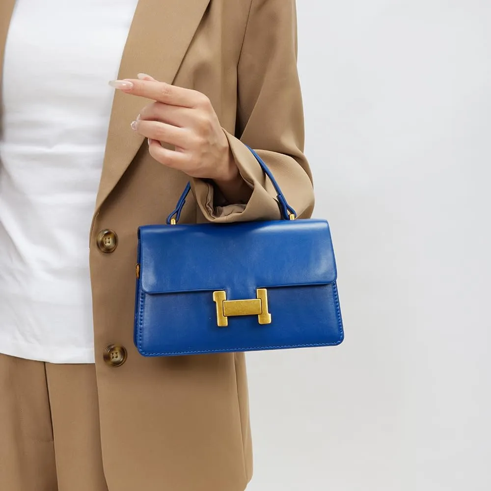Designer Satchel Purses For Women, Small Cute Crossbody Handbag, Ladies Vegan Leather Top Handle Bags