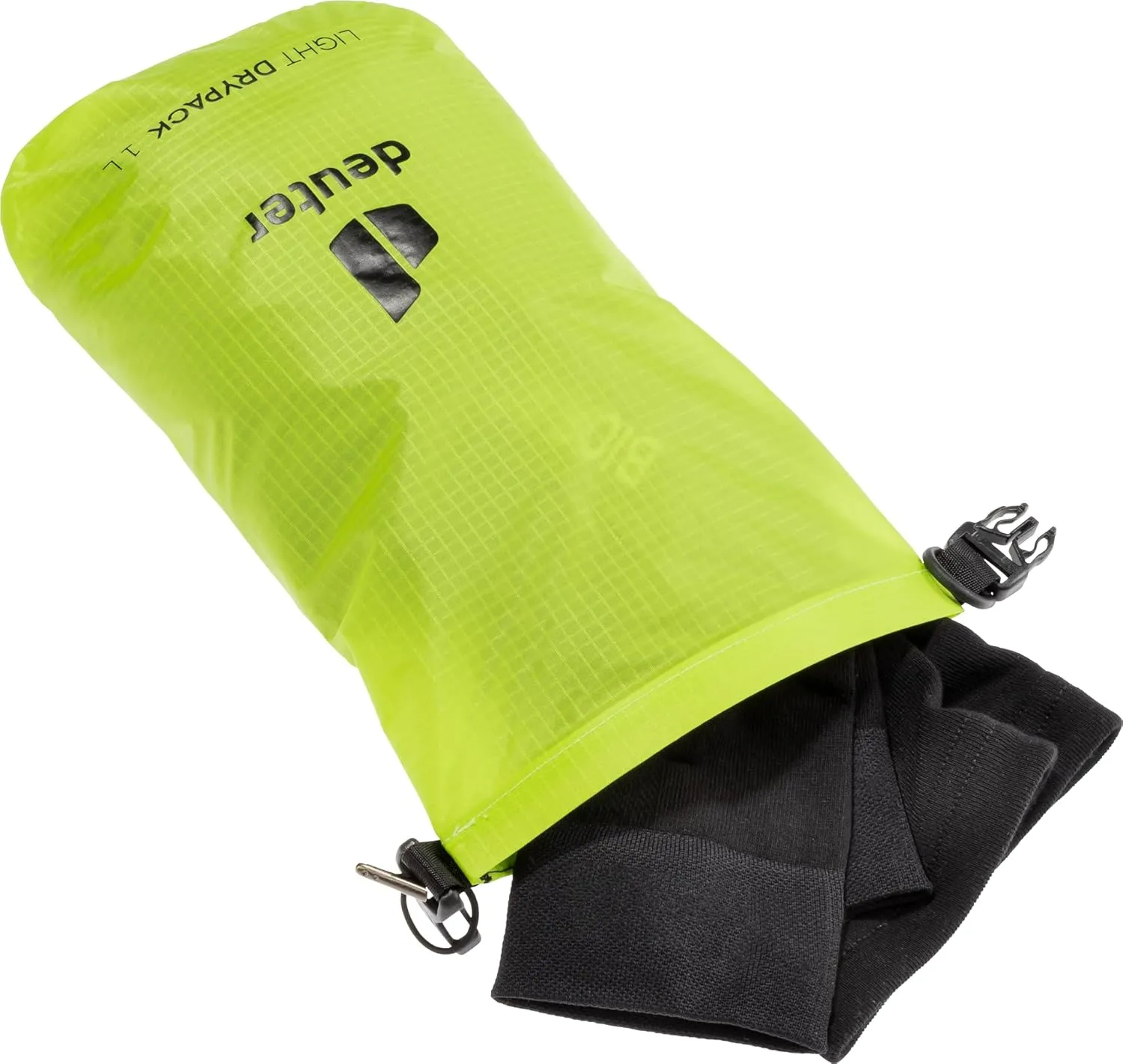 Deuter Light Drypack, Water-Resistant Ripstop Roll-Top Dry Pack Sack Keeps Gear Dry for Hiking, Trekking, Camping & Kayaking
