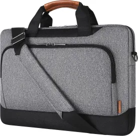 DOMISO 15-15.6 Inch Laptop Sleeve Business Briefcase Computer Case Compatible with Lenovo 15.6" Ideapad 330/16" MacBook Pro/HP EliteBook 850 G3/Envy x360 15/Latitude 3580/Acer Chromebook/Asus,Grey