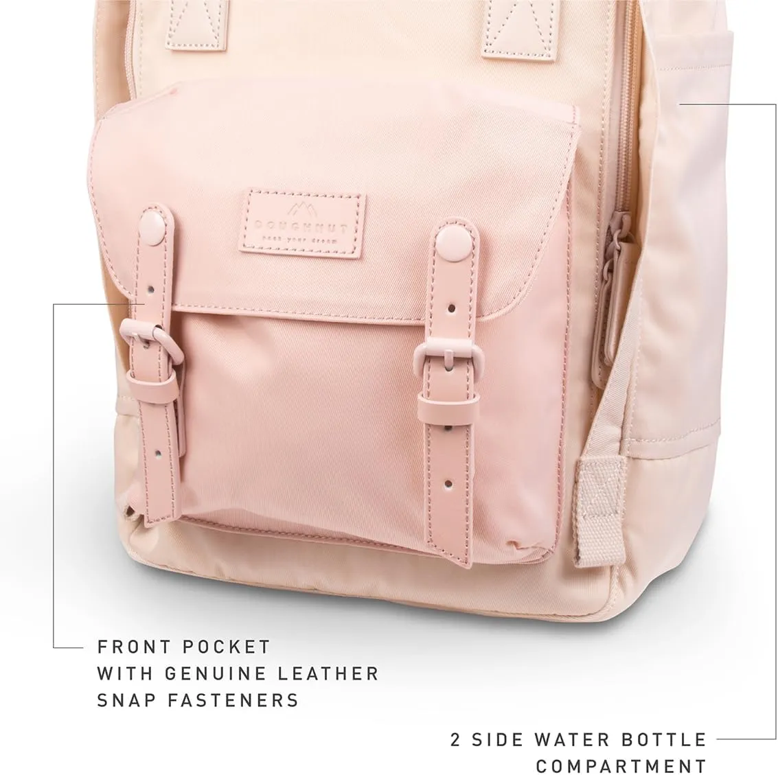 Doughnut Travel Laptop Backpack, Slim Durable Daypack Backpacks, Water Resistant Computer 16L Bag for Men & Women Fits 14 Inch Notebook(NT HAZY X SOFT SUNRISE)