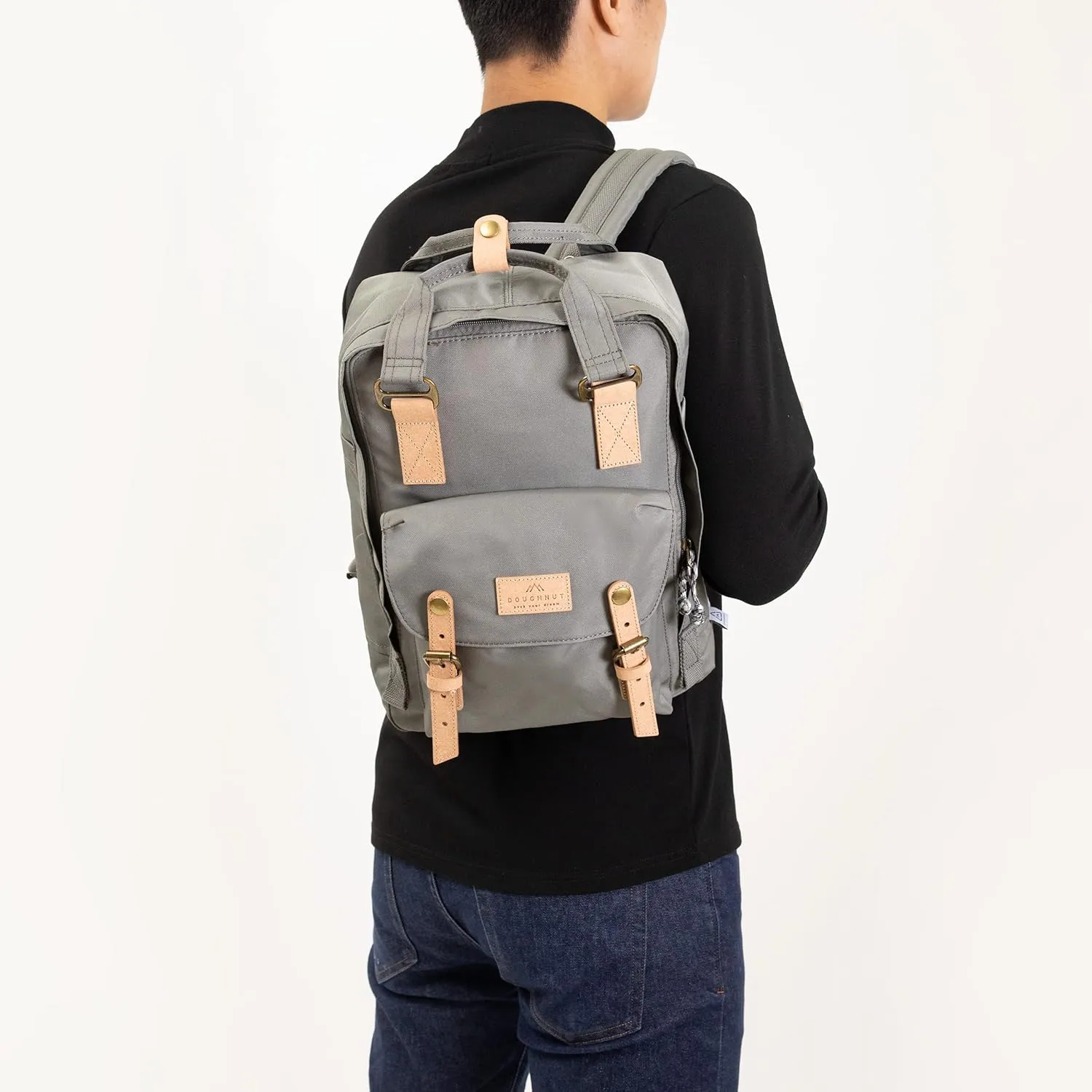 Doughnut Travel Laptop Backpack, Slim Durable Reborn Series Daypack Backpacks, Water Resistant College School Computer Bag for Men & Women Fits 14 Inch Notebook(Dark Grey)
