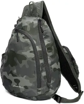 Eddie Bauer Sling Bag | Travel | Everyday Carry | Lightweight | Durable | Ripstop Nylon | 8L, Camo, One Size