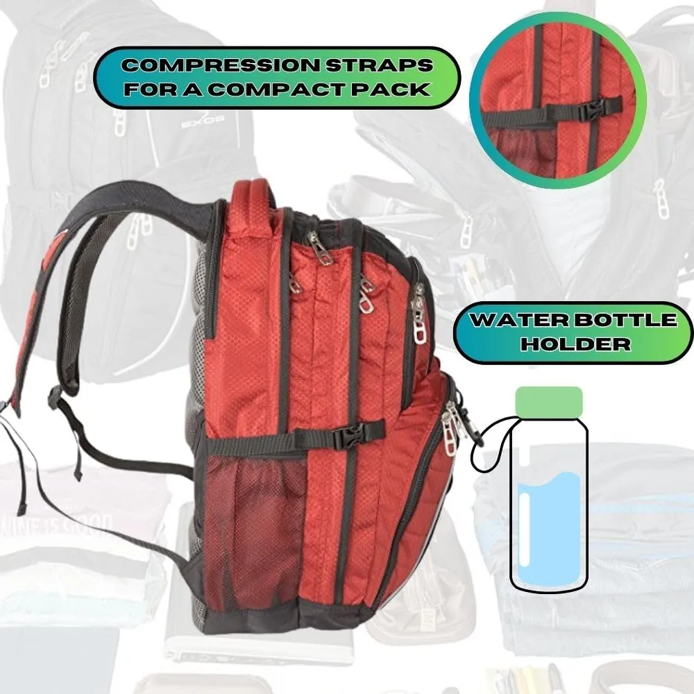 Exos Commuter Backpack - 29L Padded Laptop Backpack for Work - Backpack with Laptop Compartment - Fits Up To 17" Computers