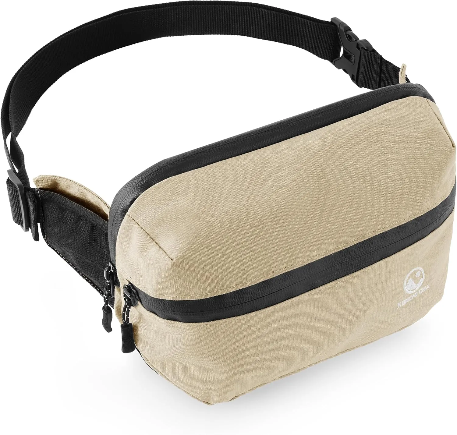 Fanny Pack for Men & Women  Waterproof Fanny Pack & Belt Bag  Stylish Cross Body Bag for Travel, Hiking & Everyday Use  Lightweight & Durable Belt Bag for Women & Men - Khaki
