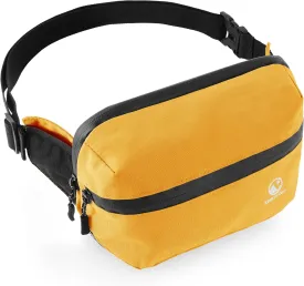 Fanny Pack for Men & Women  Waterproof Fanny Pack & Belt Bag  Stylish Cross Body Bag for Travel, Hiking & Everyday Use  Lightweight & Durable Belt Bag for Women & Men - Yellow