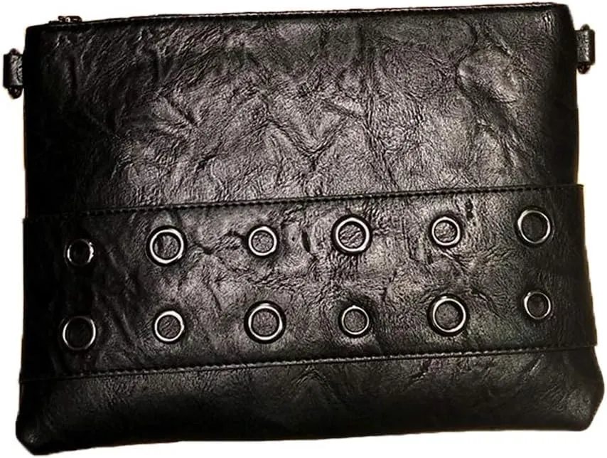 Fashion Rivet Women Envelope Clutch Bag PU Leather Crossbody Messenger Bags Female Shoulder Handbag Wristlet Clutches