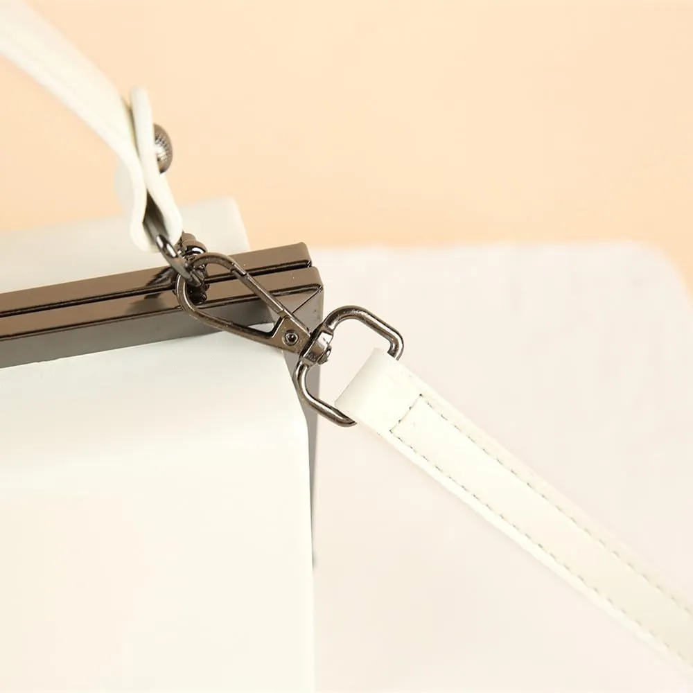 Fashion Women's Leather Evening Bag Top Handle Satchel crossbody Handbags Purses Small Hard Square Box Shoulder Bags