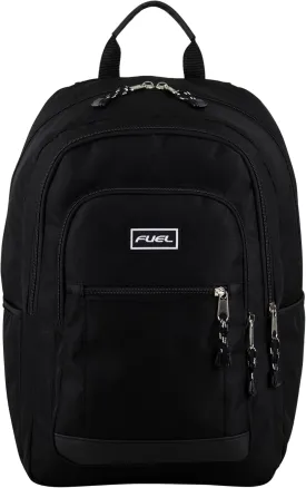 FUEL Laptop Durable Hiking Travel Commuter Carry On Casual Daypack Classic Bag Backpack, Black