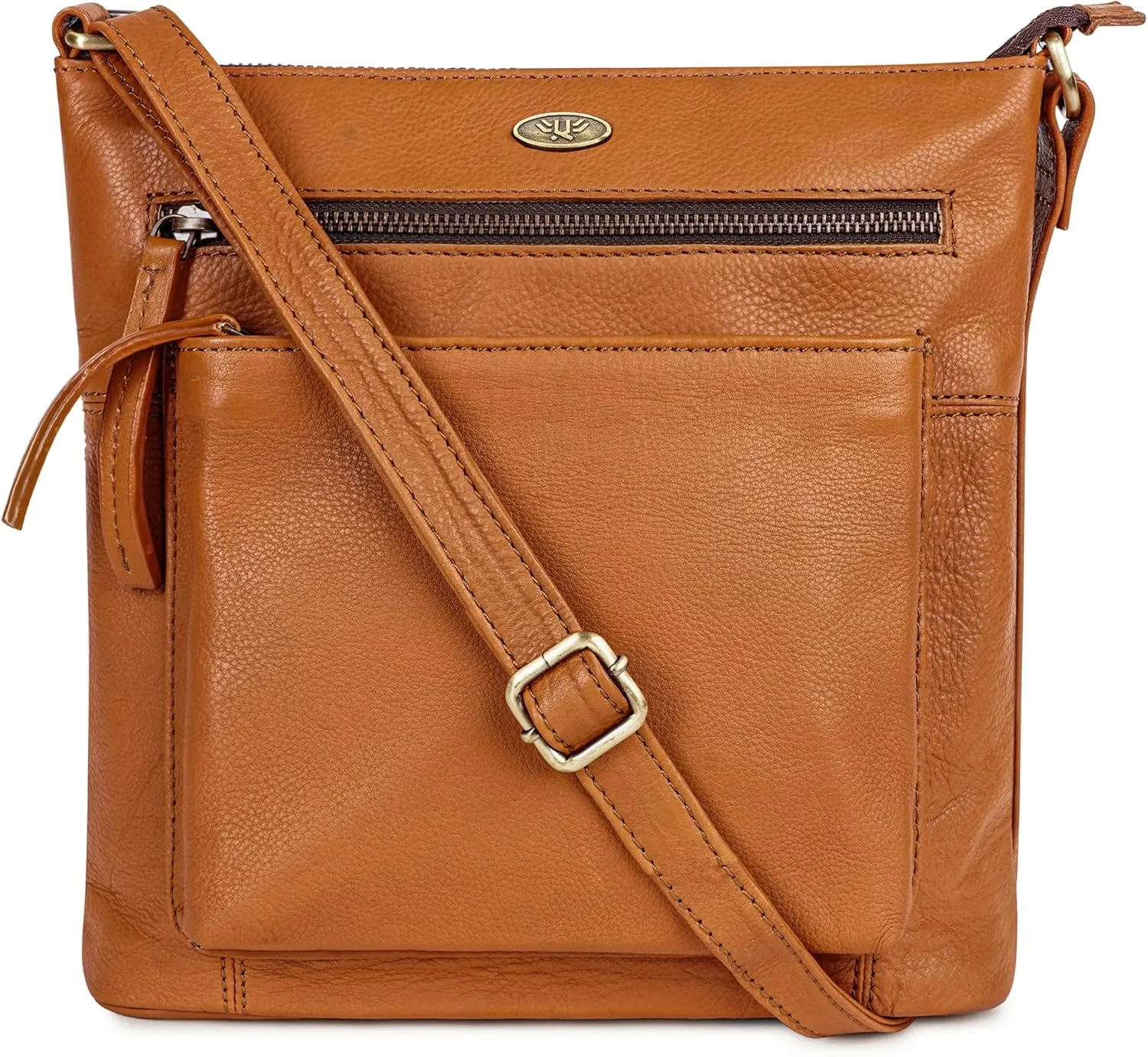 Genuine Leather Crossbody Bags for Women, Premium Handmade Leather Purses - Shoulder Handbags, Adjustable Strap