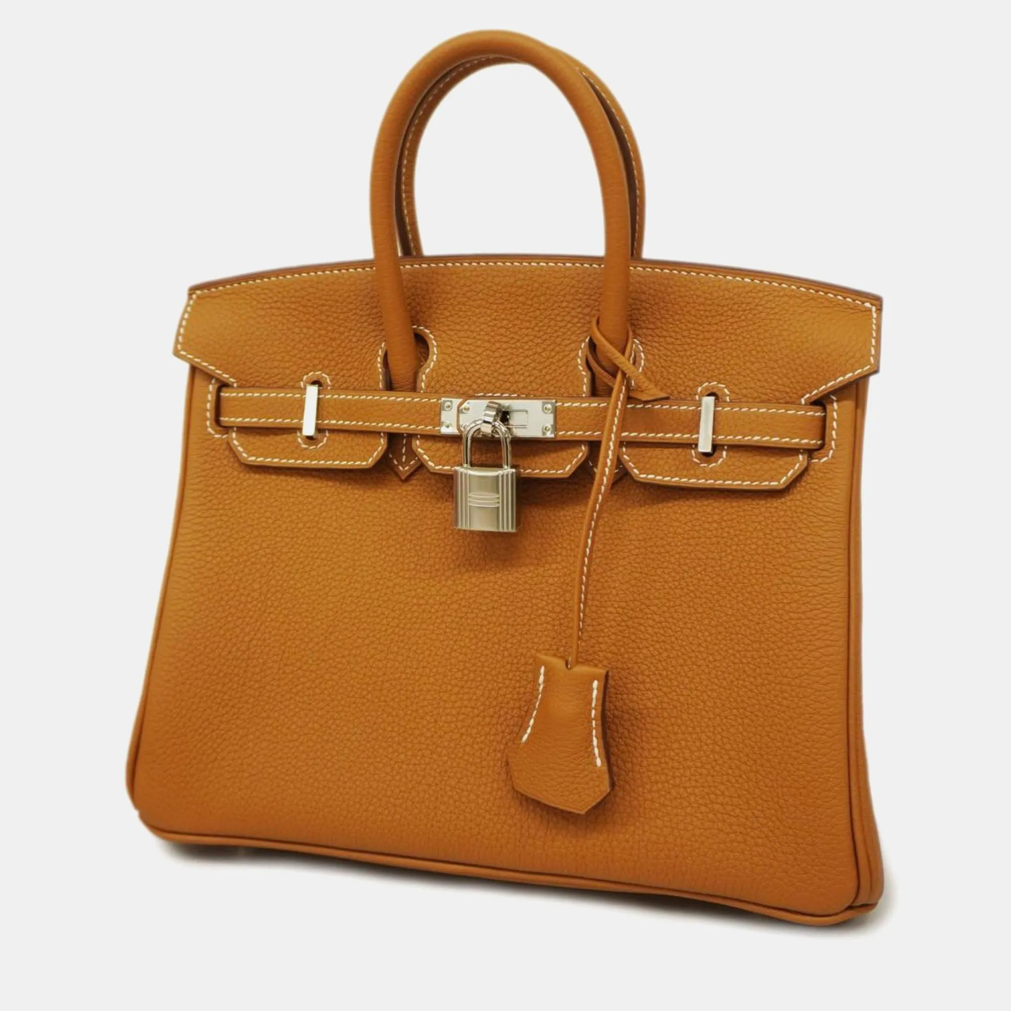 Gold Togo Leather Birkin 25 Tote Bag