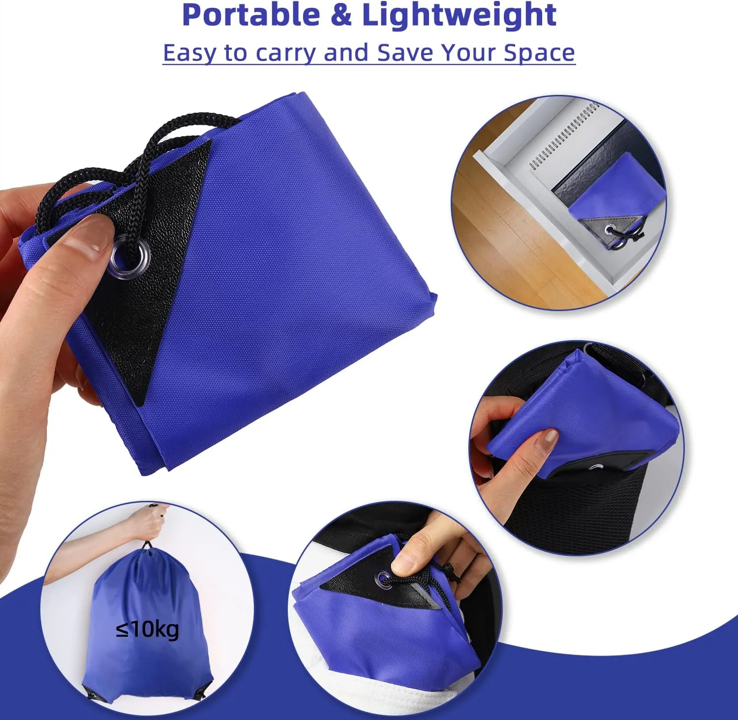 GoodtoU Drawstring Backpack Bulk, 100 Pcs Draw String Bags Cinch Bag Drawstring Gym Bag Sackpack Drawstring Bags for Women Men, Blue