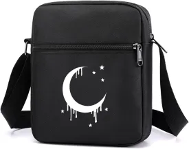 Gothic Crossbody Bag Mini Messenger Bags Goth purse With Adjustable Straps