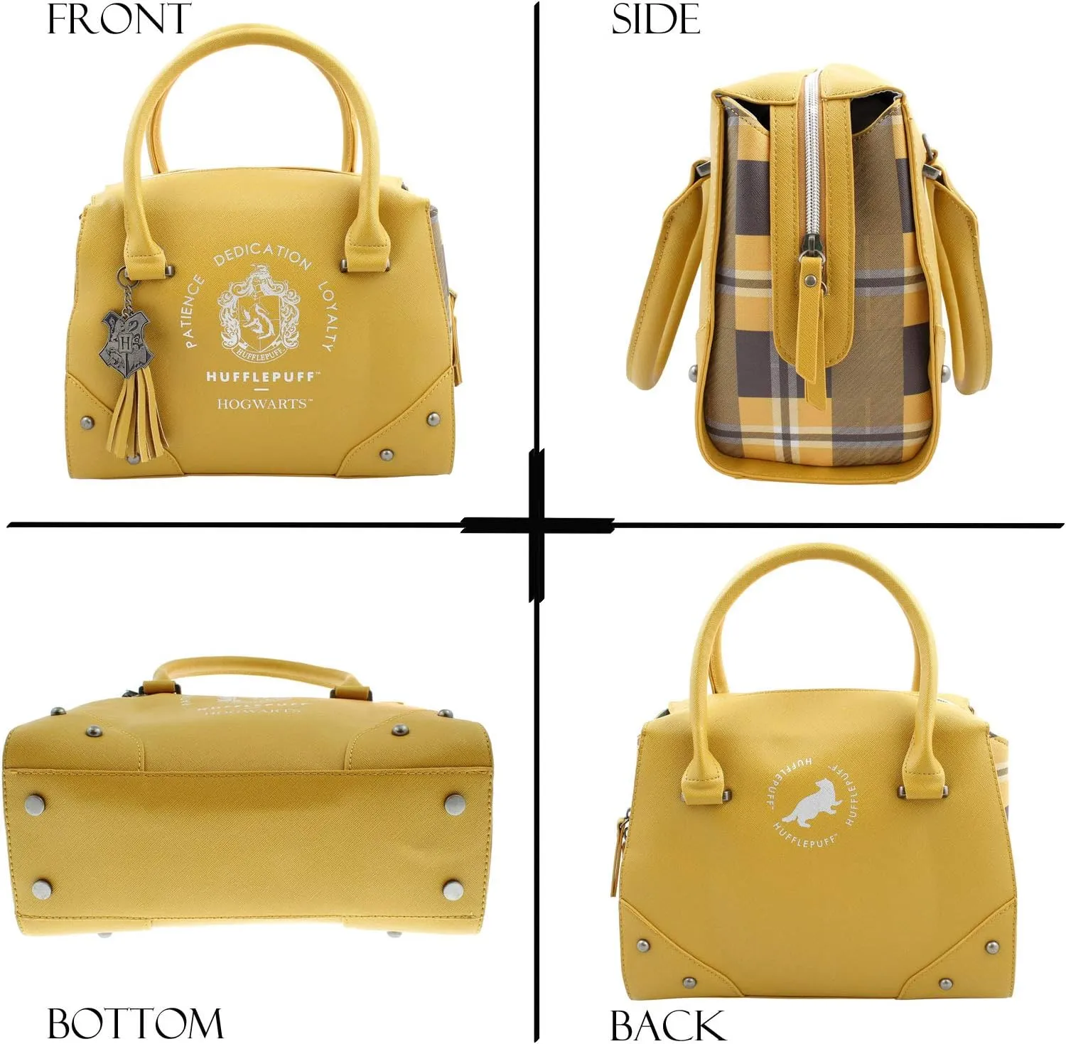 Harry Potter Purse Designer Handbag Hogwarts Houses Womens Top Handle Shoulder Satchel Bag