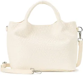 Herald Vegan Leather Top-handle Handbag for Women, Medium Soft Tote Shoulder Crossbody Bag Purse with Detachable Strap