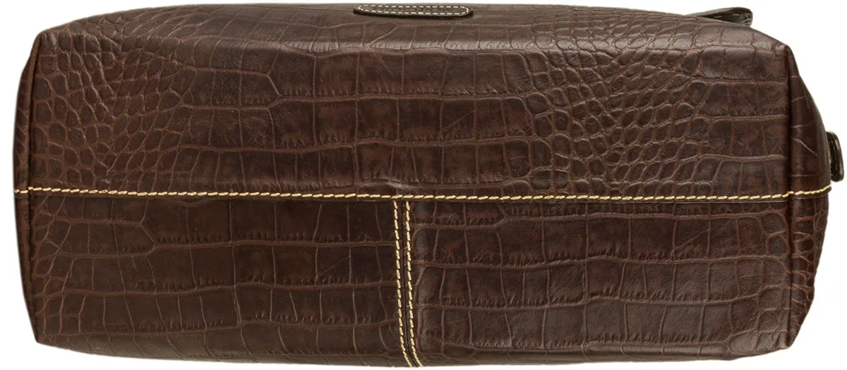 Hidesign Women's Leather Laptop Briefcase Work Bag Brown
