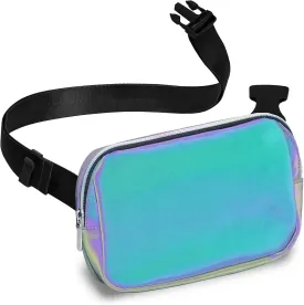 Iridescent Crossbody Belt Bag for Women  Stylish Fanny Pack, Functional and Fashion Waist Packs for Travel, Festivals, and Everyday Use