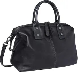 Iswee Genuine Leather Satchel Tote Bag Top Handle Handbag Designer Shoulder Bag Large Capacity Cross Body Bag
