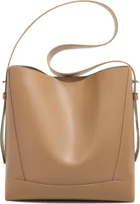 LAORENTOU Cowhide Leather Women Crossbody Bag Purse Tote Style Handbags Trendy for Ladies