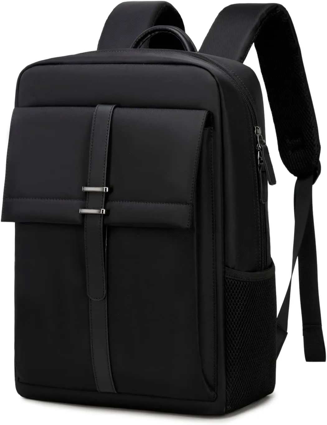 Laptop Backpack for Men Women, 15.6 inch Travel Computer Bag with Water-Resistant, Large Capacity, Lightweight Backpack for Work Business Office College, Black