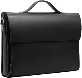 Leathario Leather Briefcase for Men Leather Laptop Bag Shoulder Messenger Bag Business Work Bag